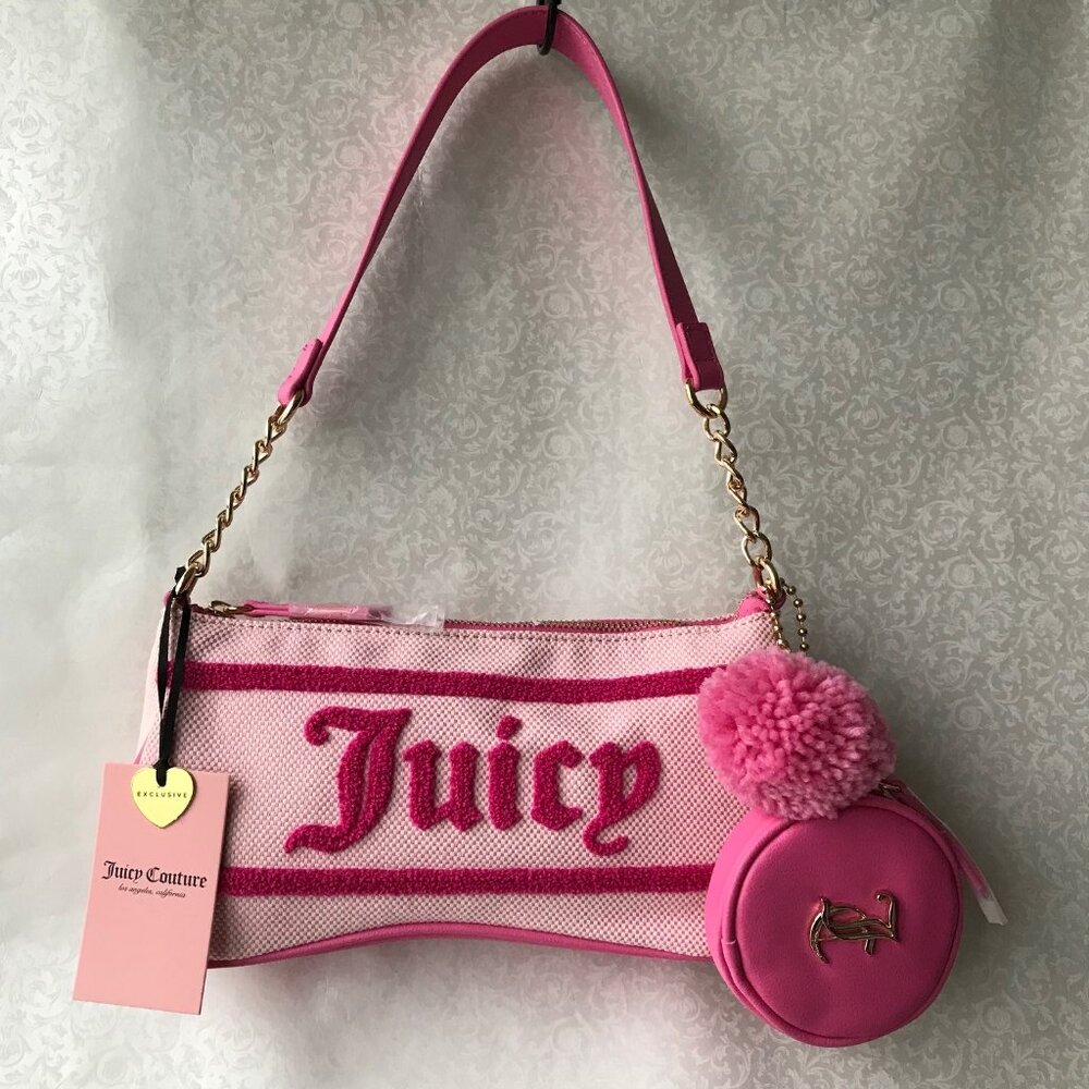 Juicy Couture Pink Resort Shoulder Bag w  Coin Pouch
